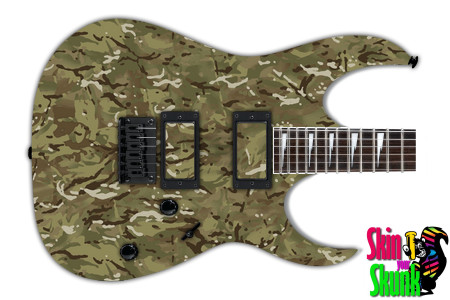 Guitar Skin Camo Brown 9 
