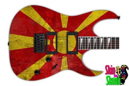  Guitar Skin Grunge Sun 