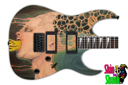  Guitar Skin Horror Alien 