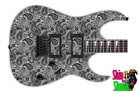  Guitar Skin Paisley Gray 